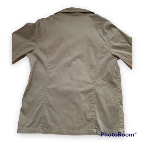 ✨ Green Utility Shacket Button Down Top - M - Picture 6 of 6